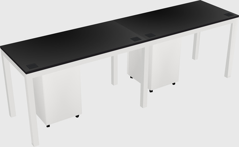 Rectangular desk