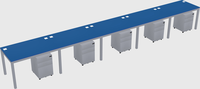 Rectangular desk