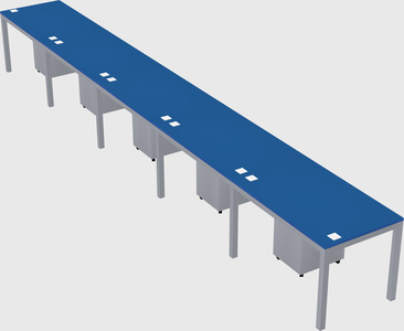 Rectangular desk