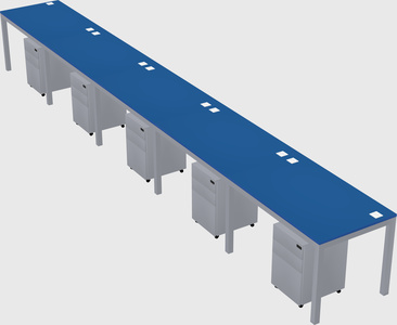 Rectangular desk