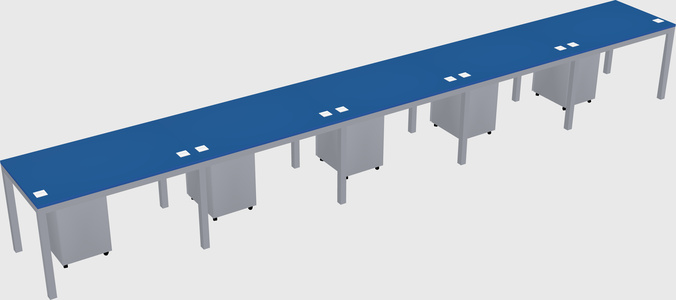 Rectangular desk