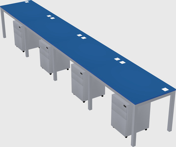 Rectangular desk