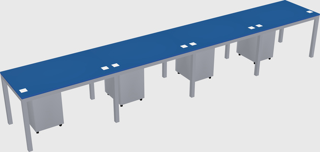 Rectangular desk
