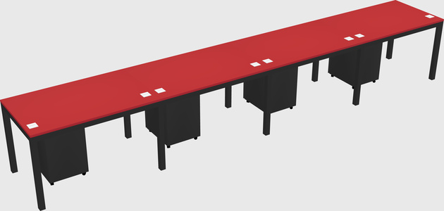 Rectangular desk