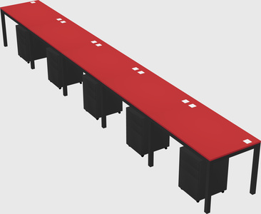 Rectangular desk