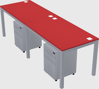 Rectangular desk