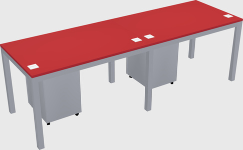 Rectangular desk