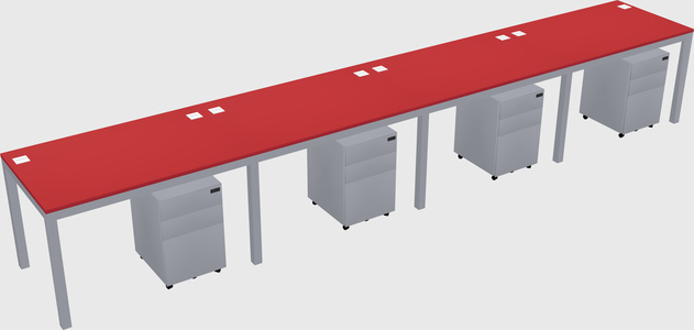 Rectangular desk