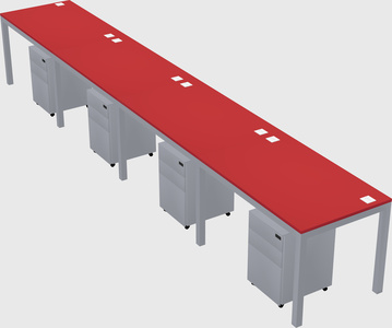 Rectangular desk