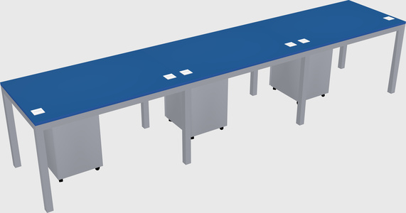 Rectangular desk