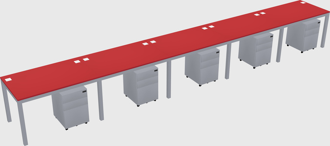 Rectangular desk