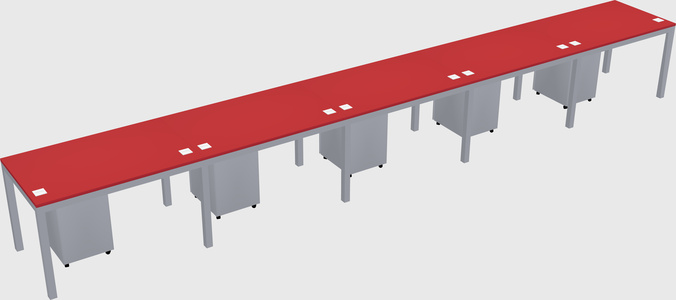 Rectangular desk