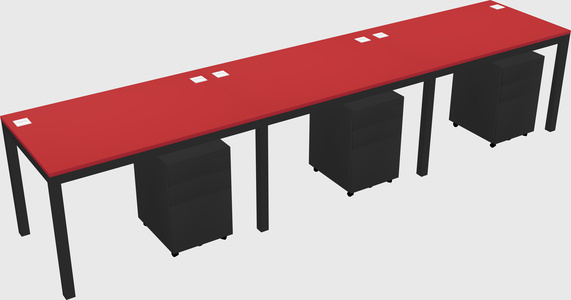 Rectangular desk