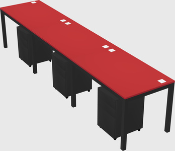 Rectangular desk