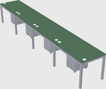 Rectangular desk