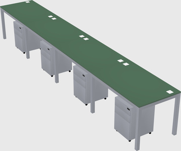 Rectangular desk