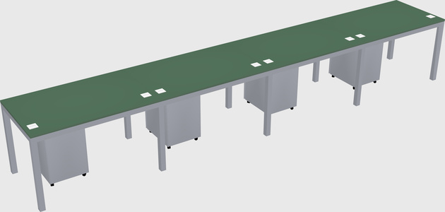 Rectangular desk