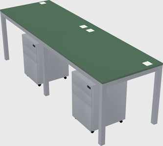 Rectangular desk