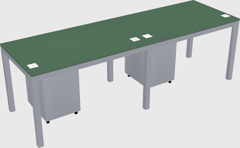 Rectangular desk