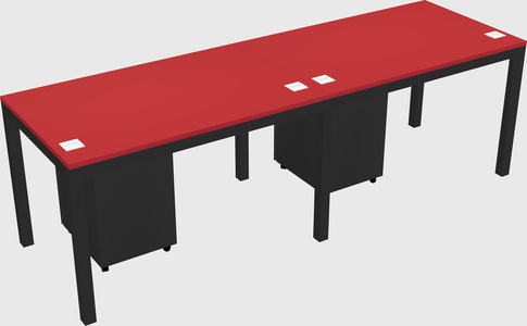 Rectangular desk