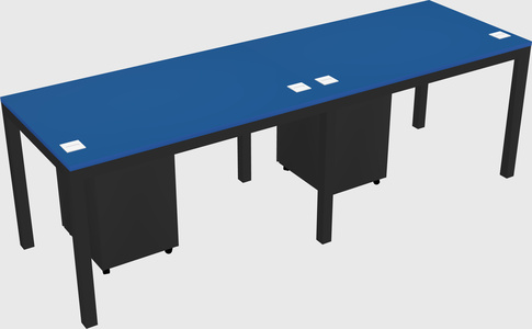 Rectangular desk
