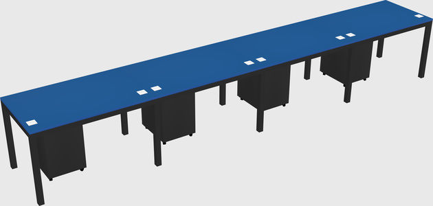 Rectangular desk