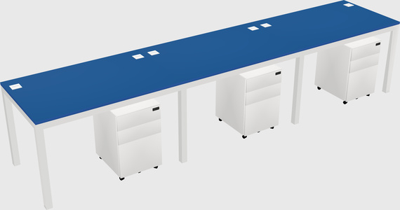 Rectangular desk