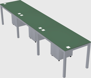 Rectangular desk