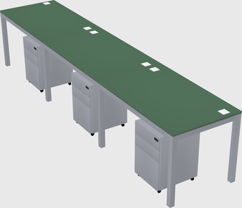 Rectangular desk