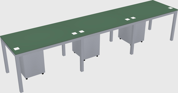 Rectangular desk