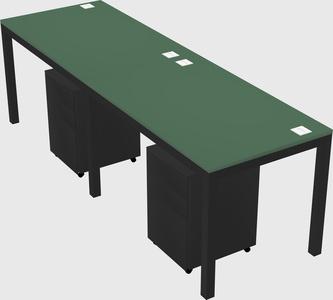 Rectangular desk