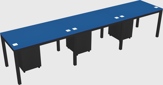 Rectangular desk