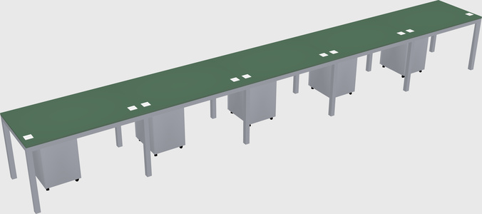 Rectangular desk
