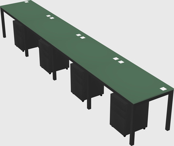 Rectangular desk