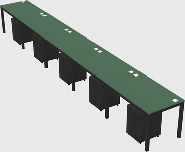 Rectangular desk