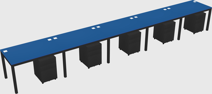 Rectangular desk