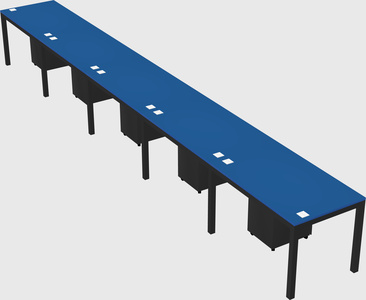 Rectangular desk