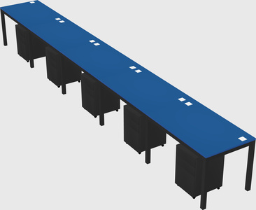Rectangular desk