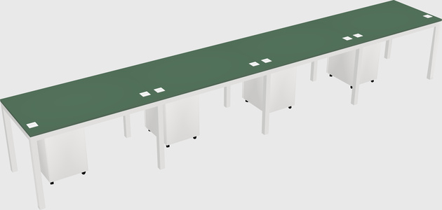 Rectangular desk