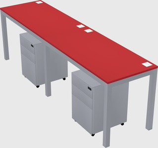 Rectangular desk