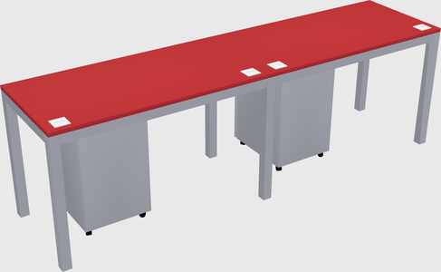 Rectangular desk