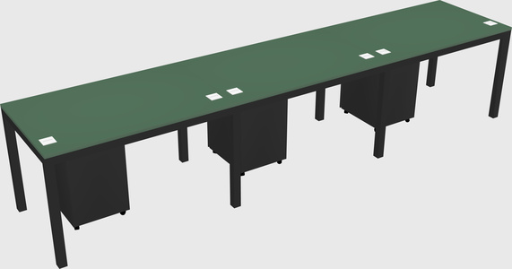 Rectangular desk