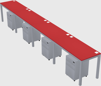 Rectangular desk