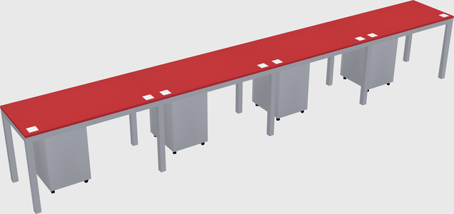 Rectangular desk