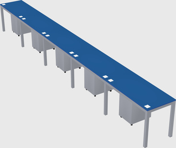 Rectangular desk