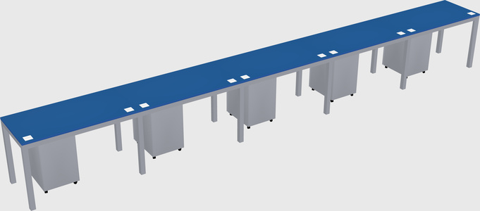 Rectangular desk