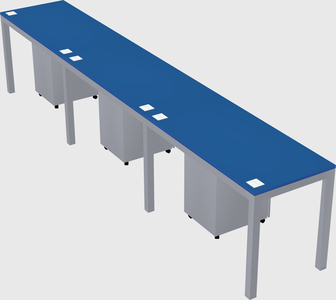 Rectangular desk