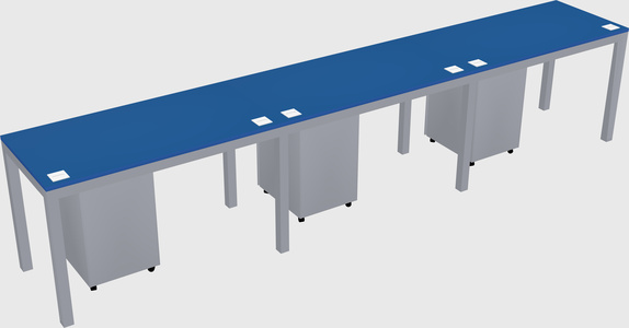 Rectangular desk