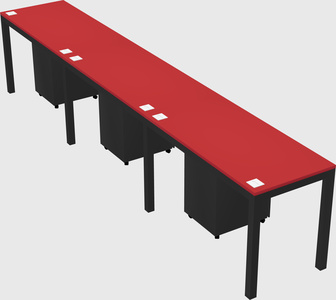 Rectangular desk
