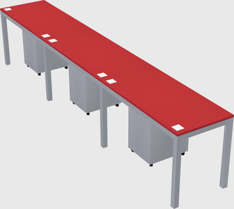 Rectangular desk